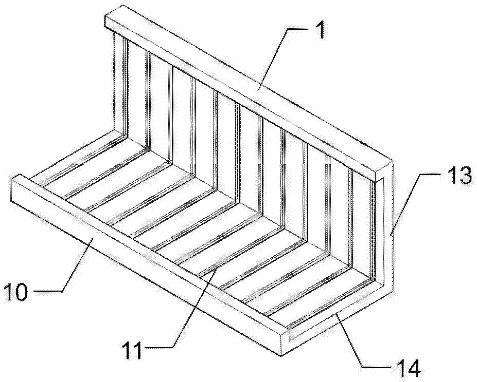 Keel embedded-buckled assembling anti-cracking anti-seepage permanent cylinder shuttering