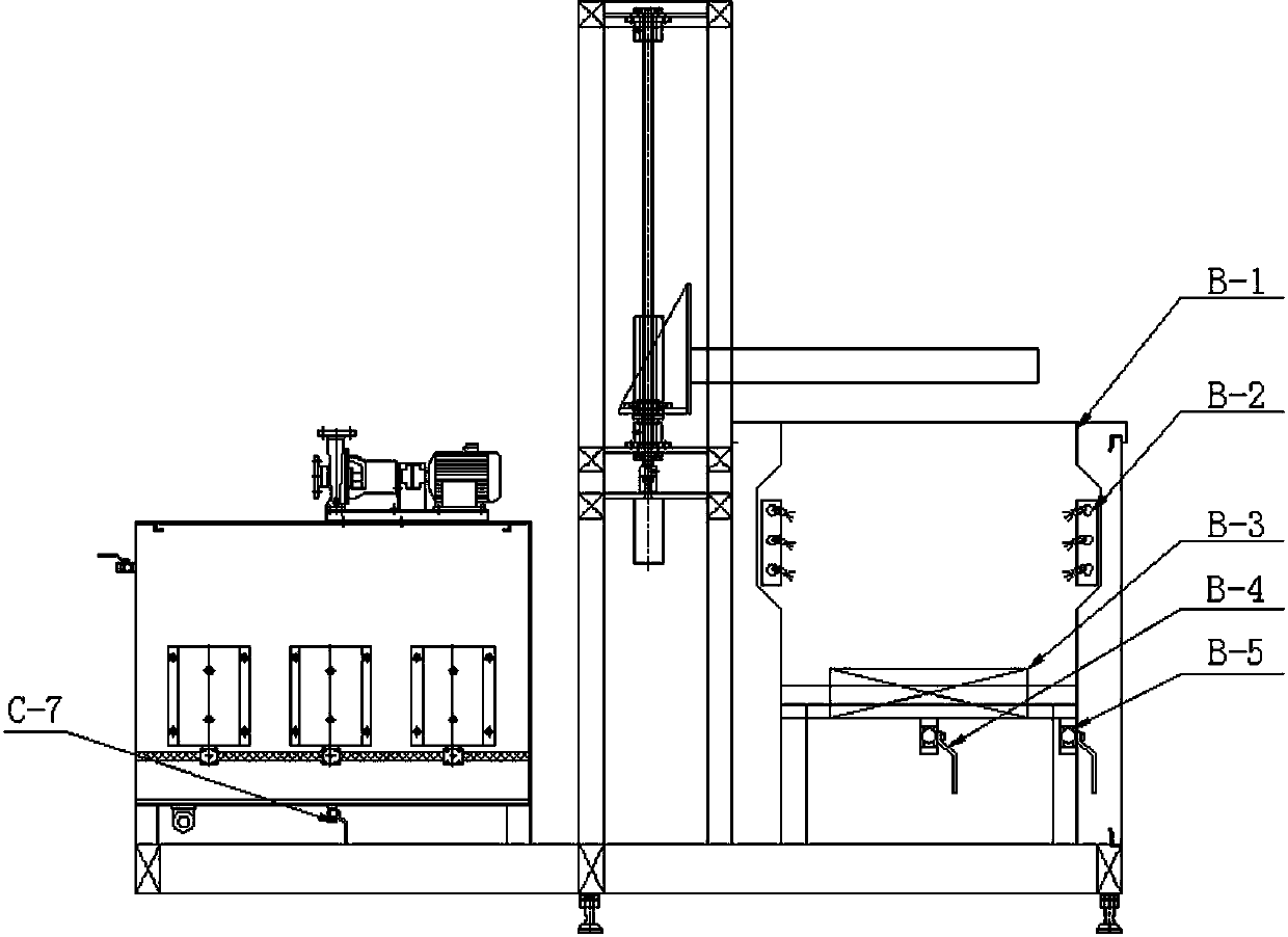 Silver anode scrap washing complete device