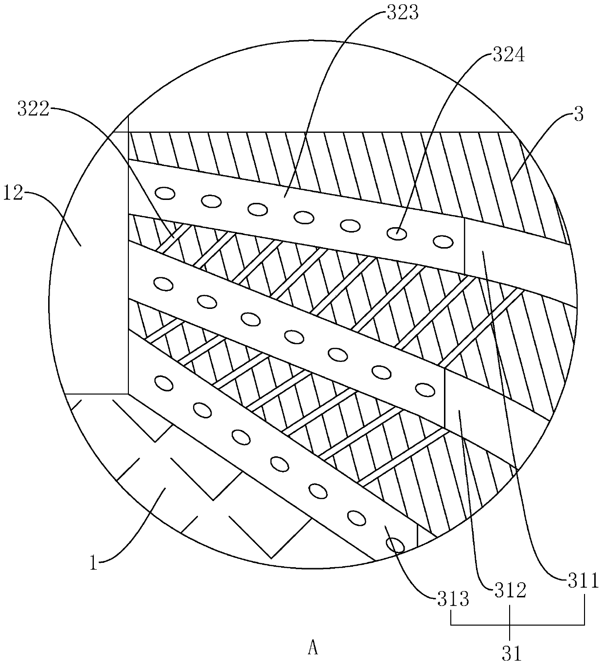 Energy dissipation structure for water conservancy and hydropower engineering