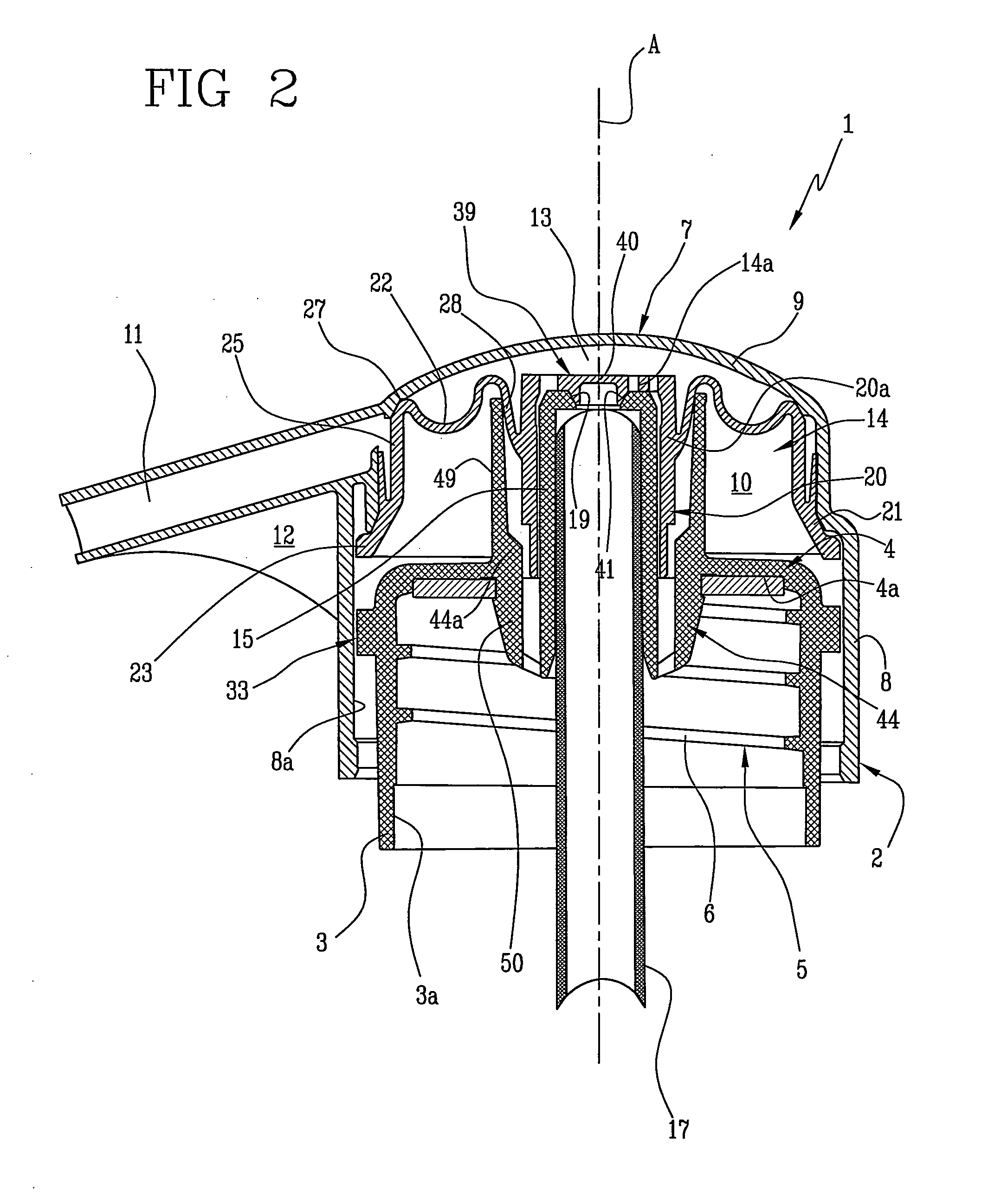 Dispenser of fluid products