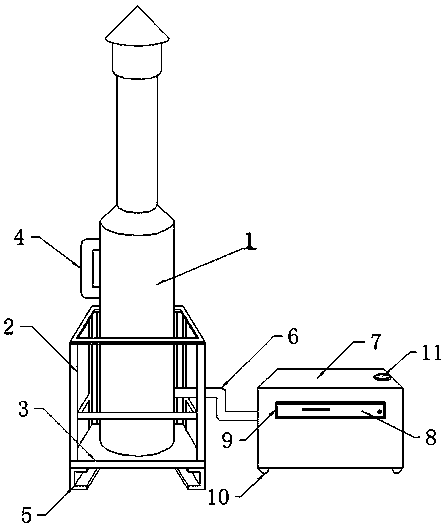 Direct-current electric furnace smelting device for preparing metal chromium by aluminothermy