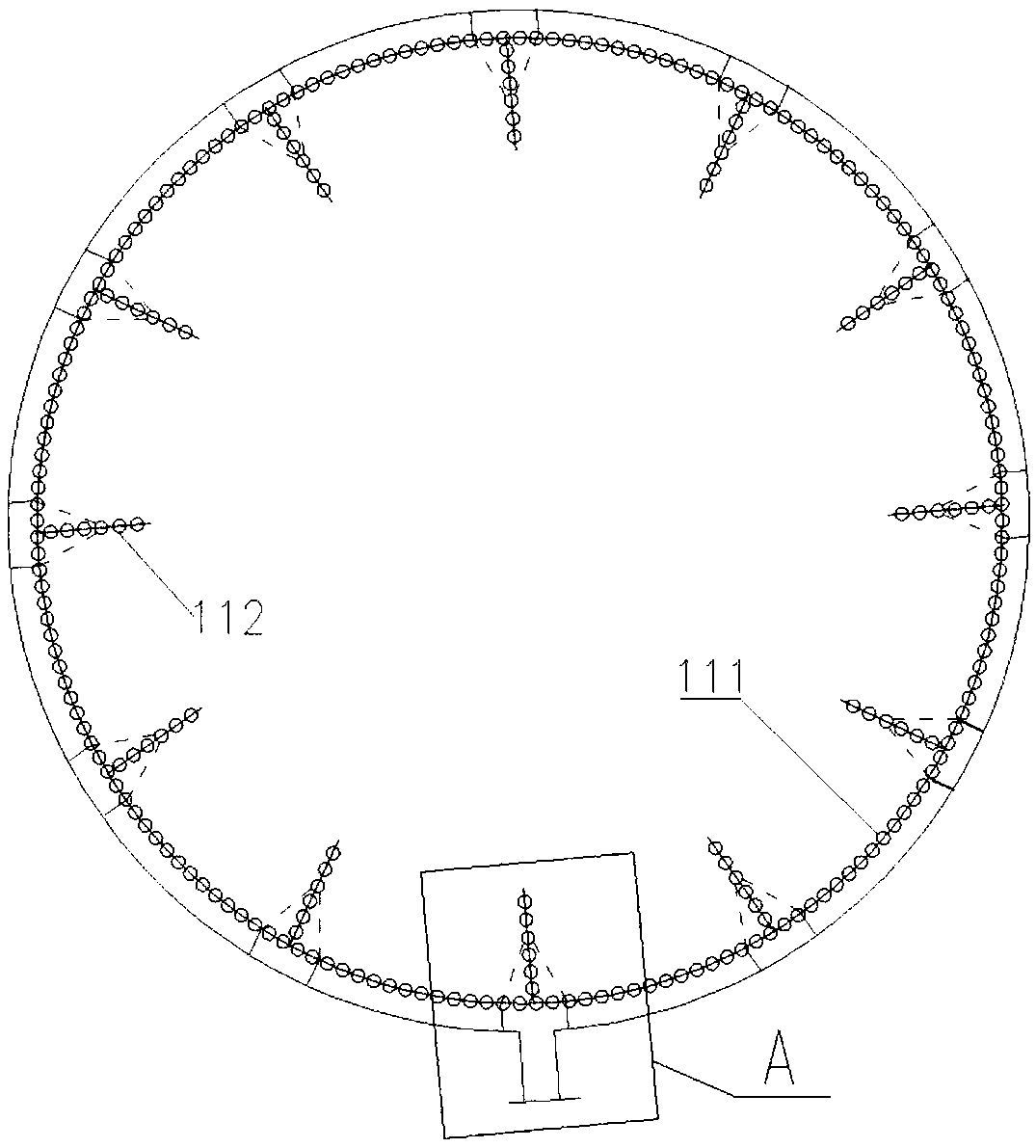 Radiation waste boiler system and working method thereof