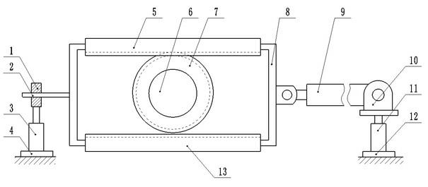 Emulsion cylinder crane walking device