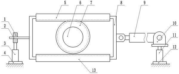 Emulsion cylinder crane walking device