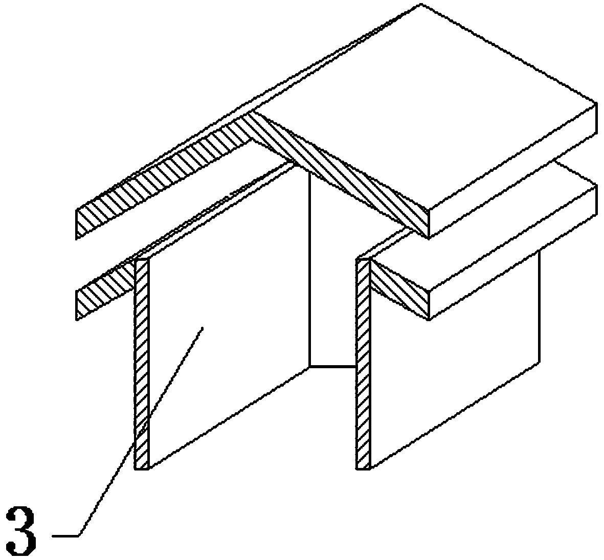 Vertical tower liquid trap of novel structure