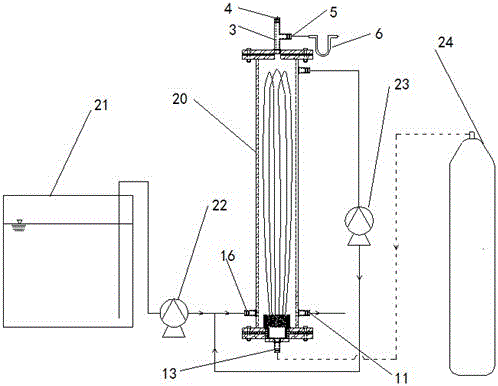 Reactor for degrading oxidative pollutants in water body by using microorganisms