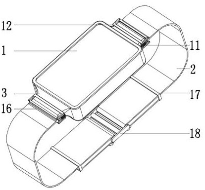 A smart watch with easy strap replacement