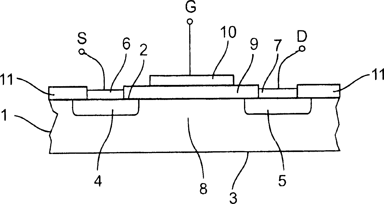 Transistor with quantum dots in its tunnelling layer