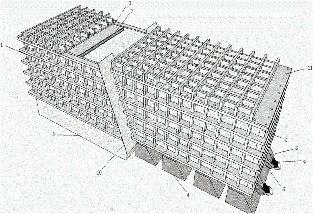 Slant-slip-fault simulating device and simulating method