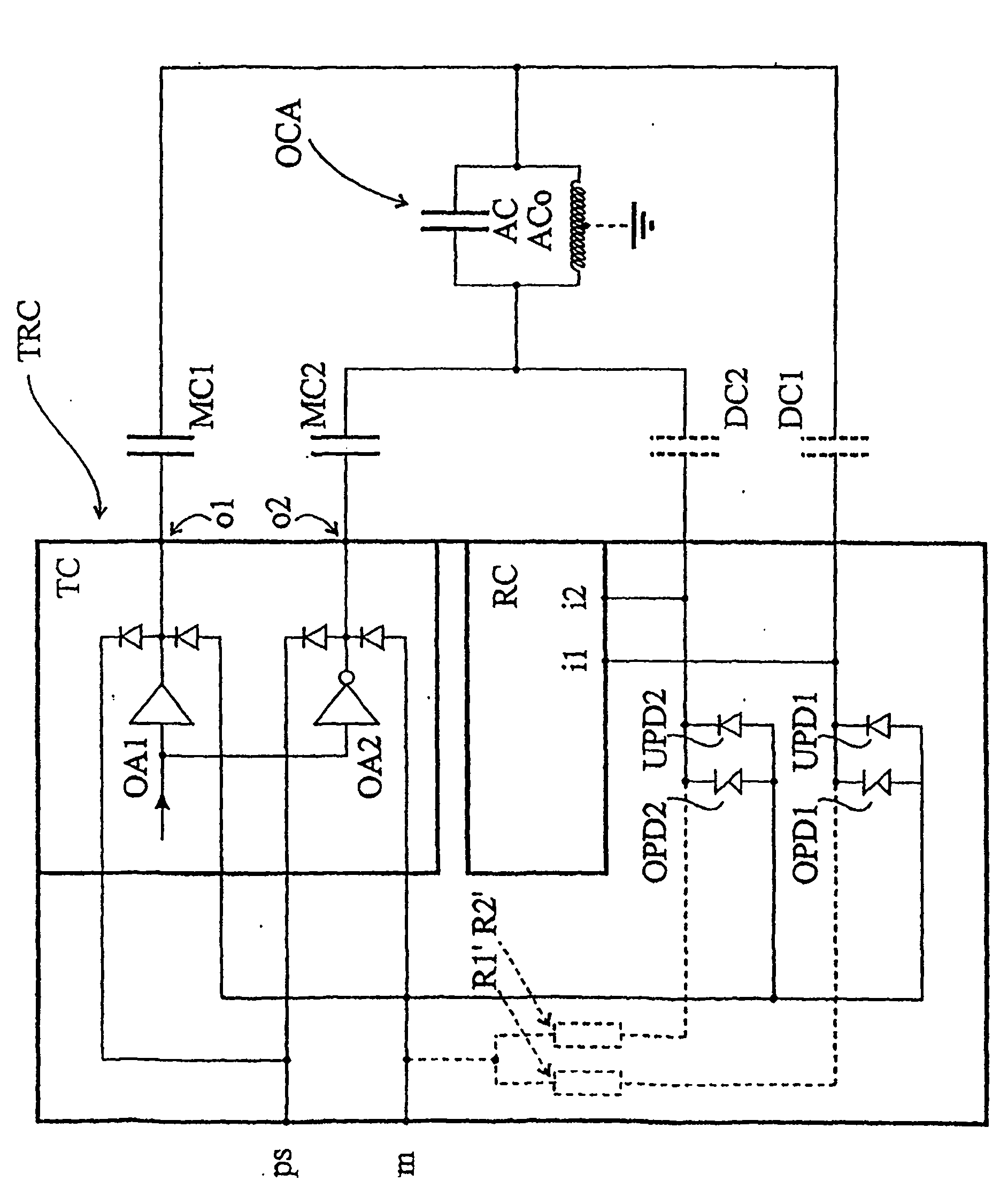 Method and circuit for transmitting and receiving radio waves with a single oscillatory circuit antenna