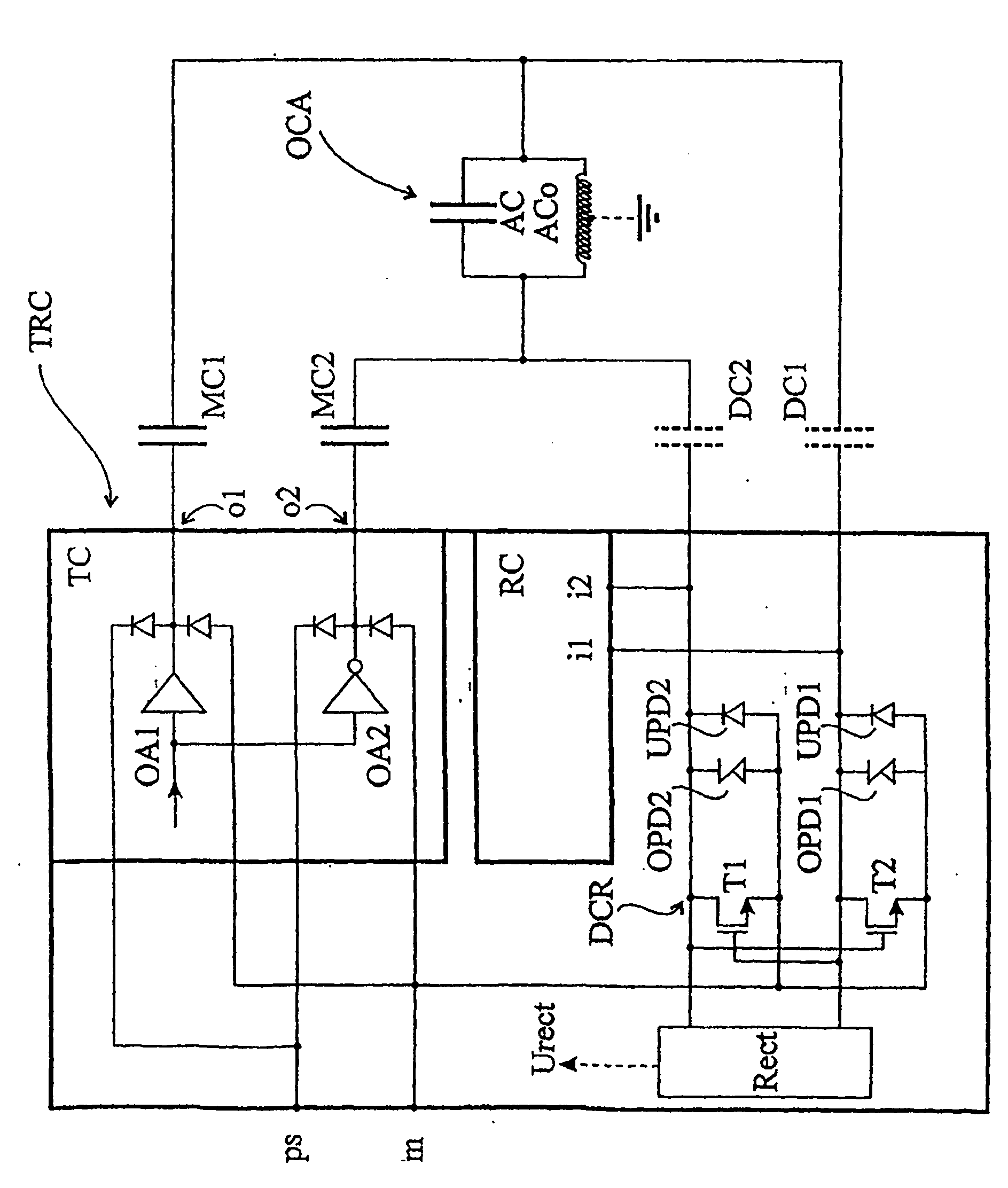 Method and circuit for transmitting and receiving radio waves with a single oscillatory circuit antenna