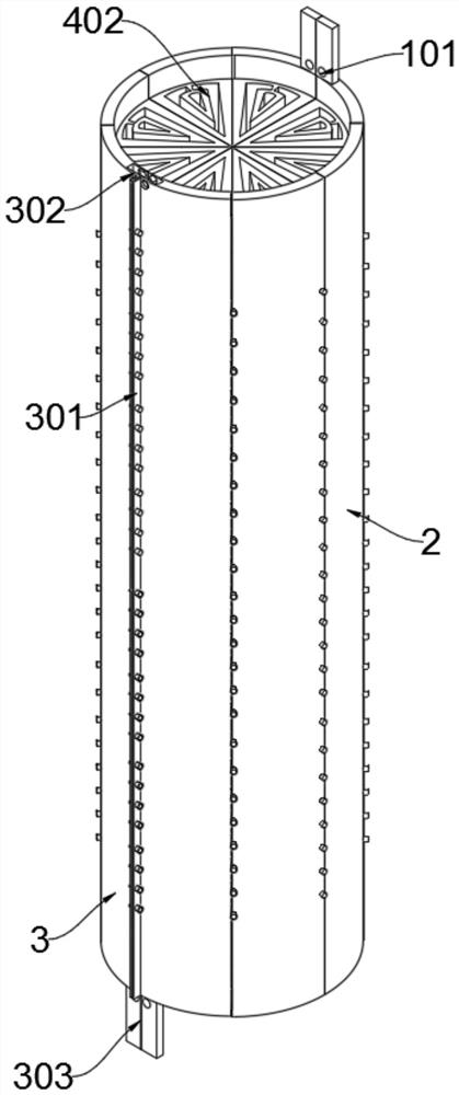 Adjustable heat preservation structure of air conditioner ventilation pipeline