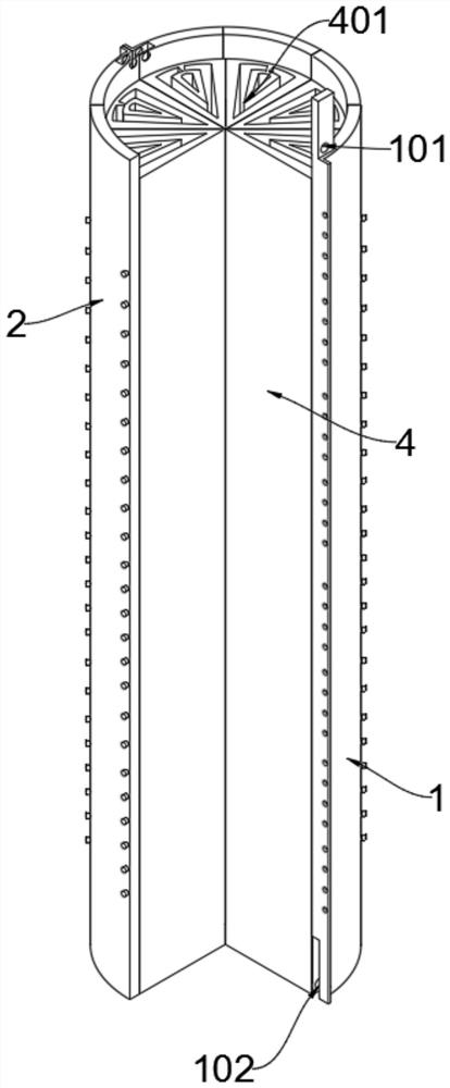 Adjustable heat preservation structure of air conditioner ventilation pipeline