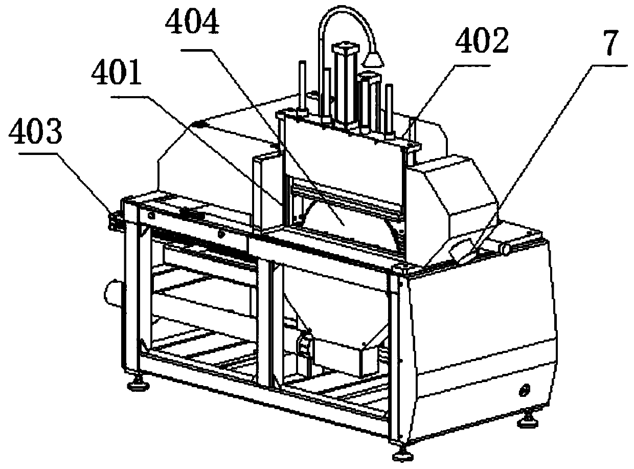 Automatic feeding saw for building aluminum formwork