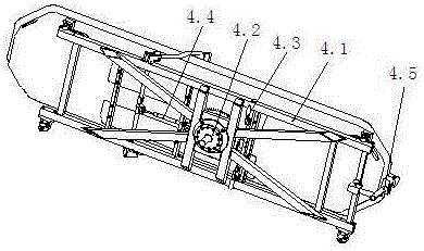 Quick plug-in rescue stretcher bracket structure and elevating fire truck using the structure