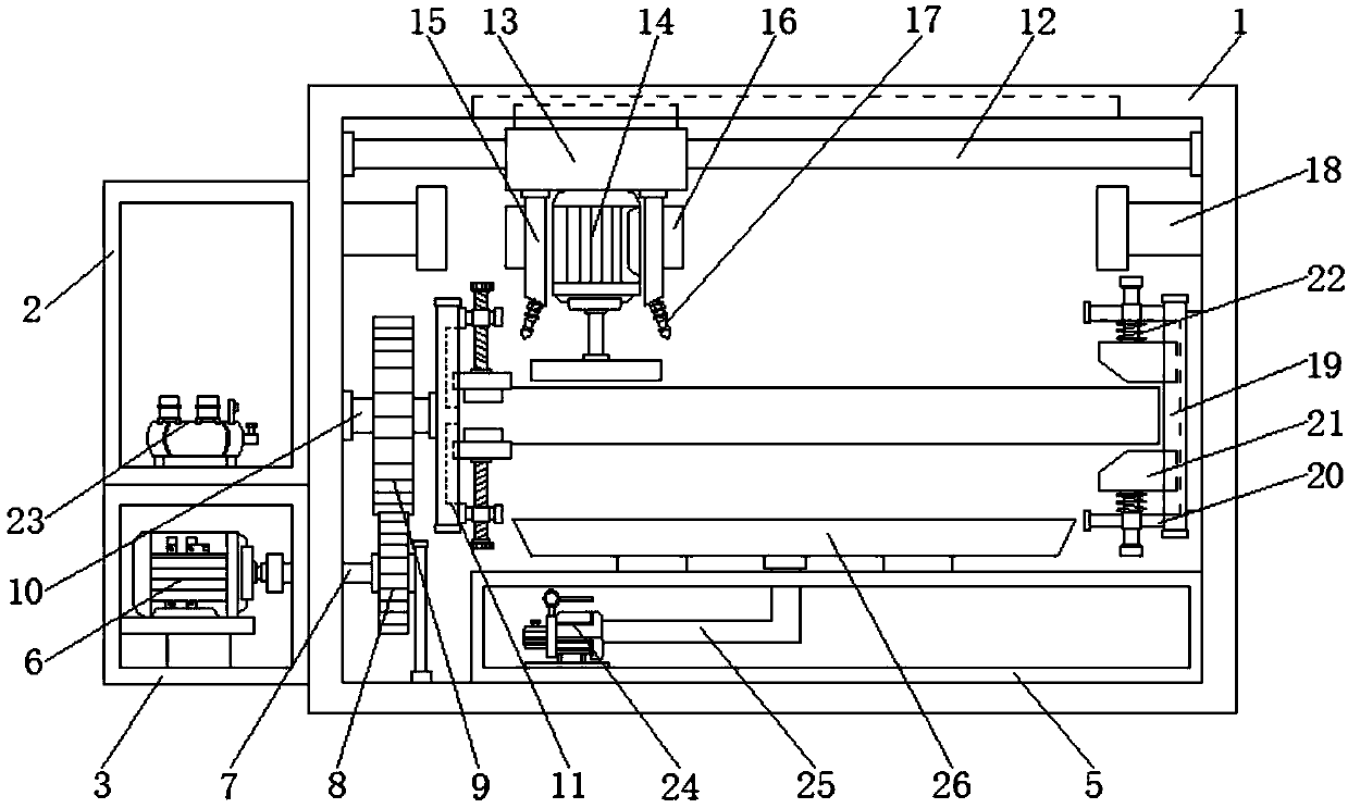 Polishing device for building engineering