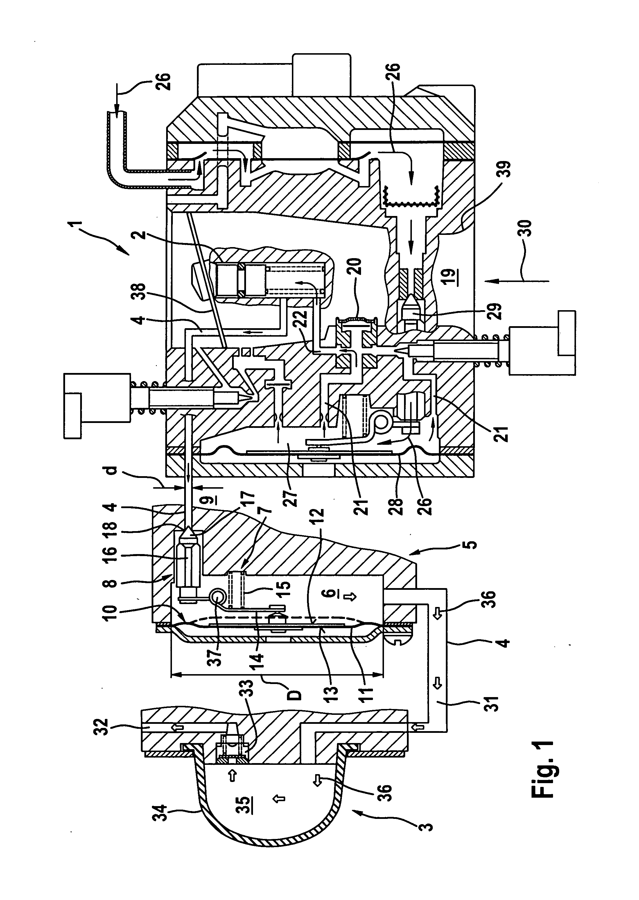 Carburetor arrangement of a portable handheld work apparatus