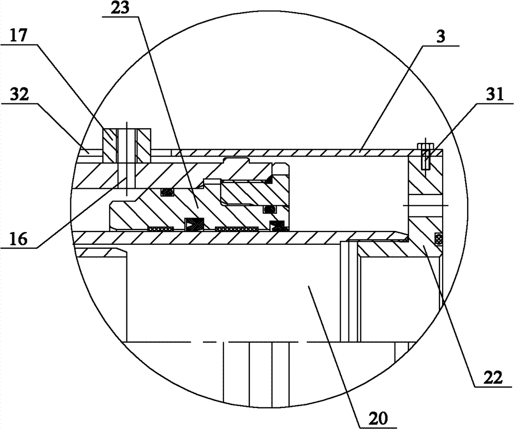 Water tower fire truck as well as roof fire water monitor lifting device and telescoping cylinder thereof