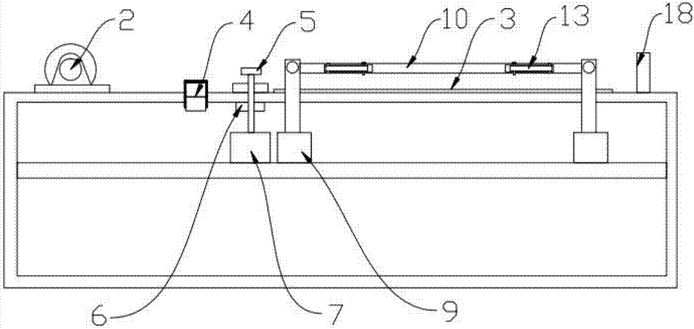 Clothes fabric scribing device