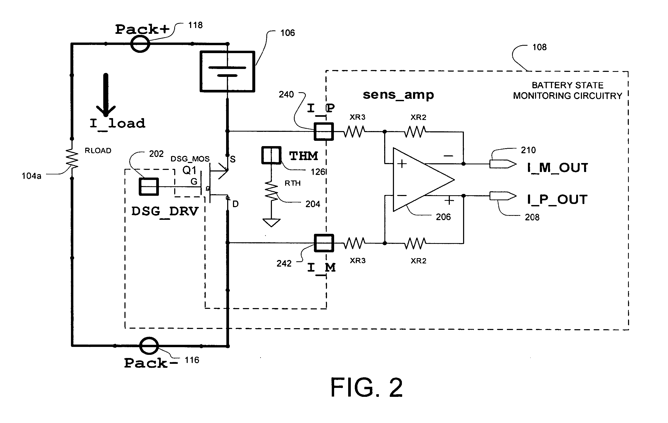 Battery pack current monitoring