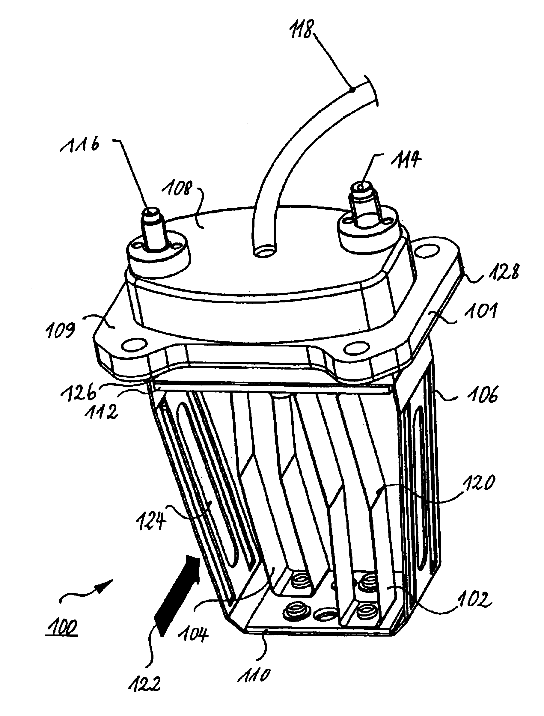 Heating flange for preheating air in an intake line of an internal combustion engine