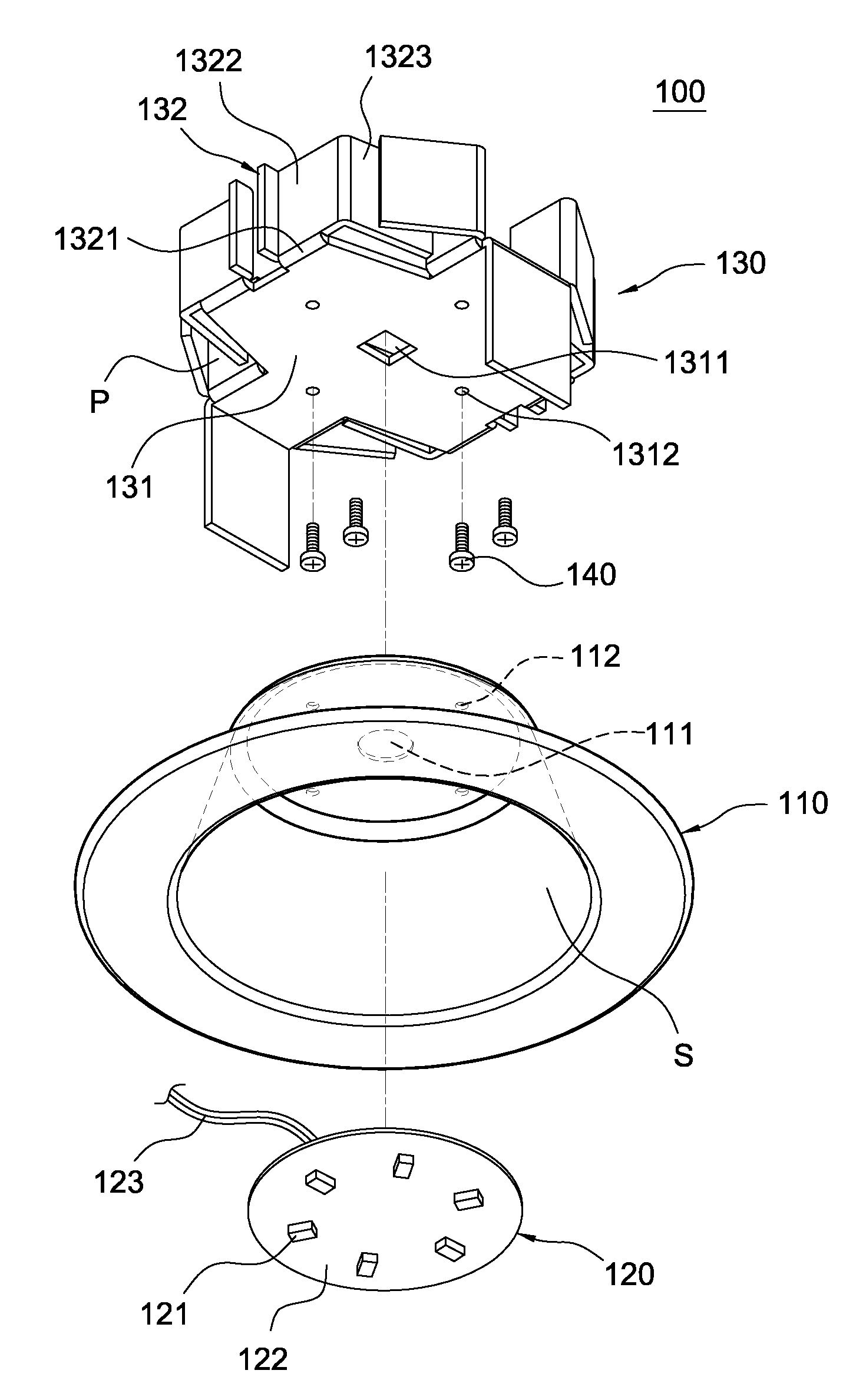 Heat-dissipating module and lamp having the same