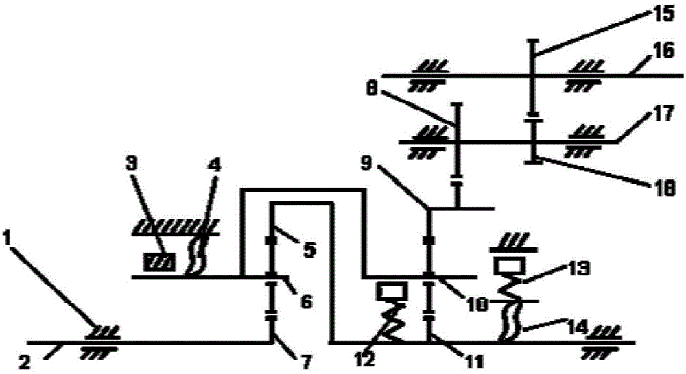 Centrifugal type three-gear automatic speed changing system for electric car