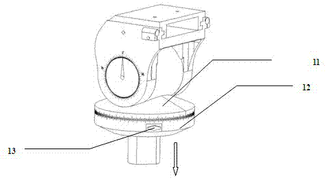 Movable type lifting three-dimensional rotating base frame