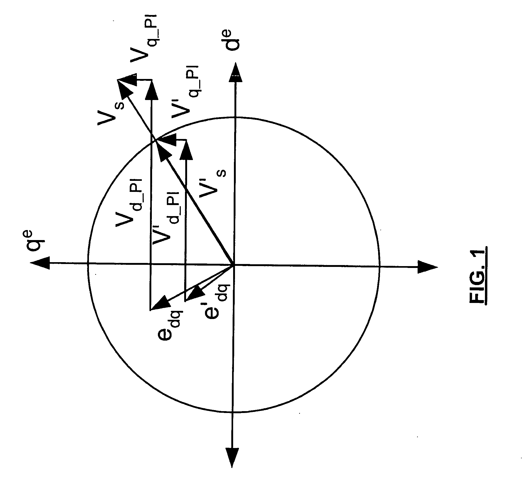 Current regulation for a field weakening motor control system and method