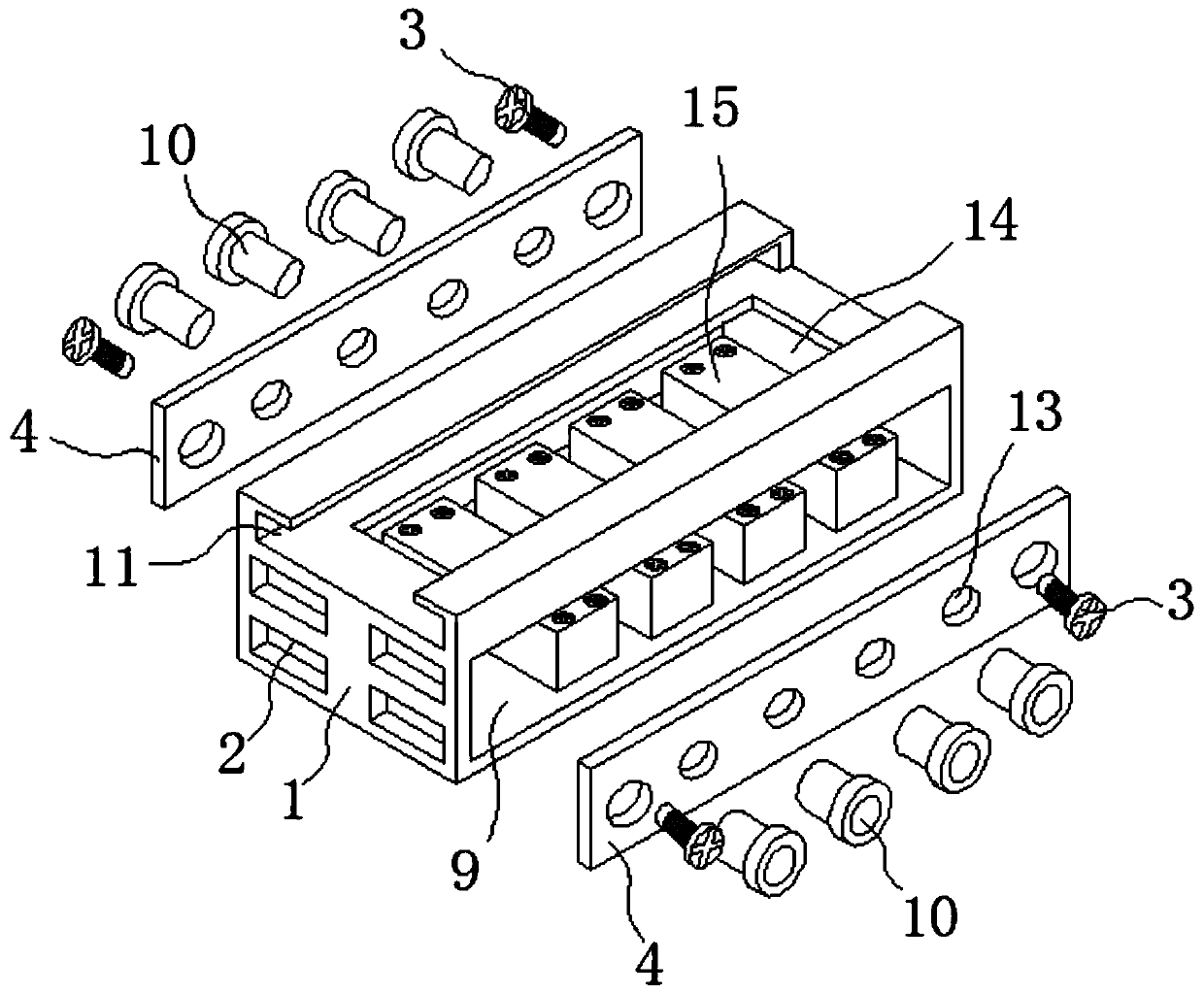 A fixing structure of an insulated wire and an assembly method thereof