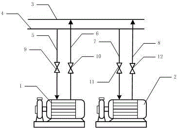 Method for utilizing cooling water of host machine and cooling water of standby machine of power equipment in cascaded way