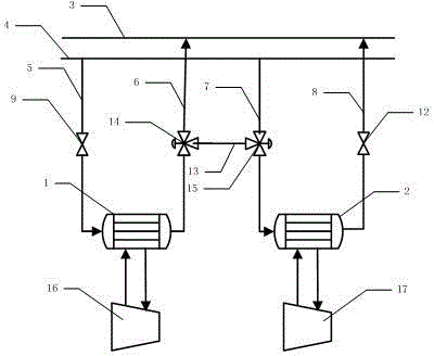 Method for utilizing cooling water of host machine and cooling water of standby machine of power equipment in cascaded way