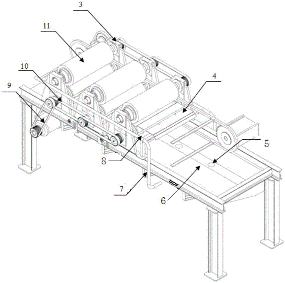 Continuous washing device for polyester-nylon barrel