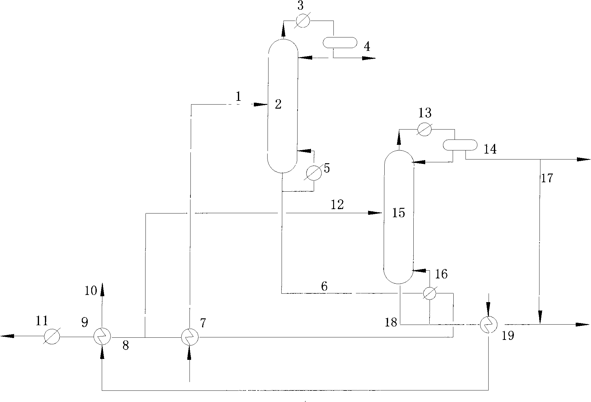 Catalytic cracking absorption stabilization system having gasoline cutting and process producing more propene and reducing alkene