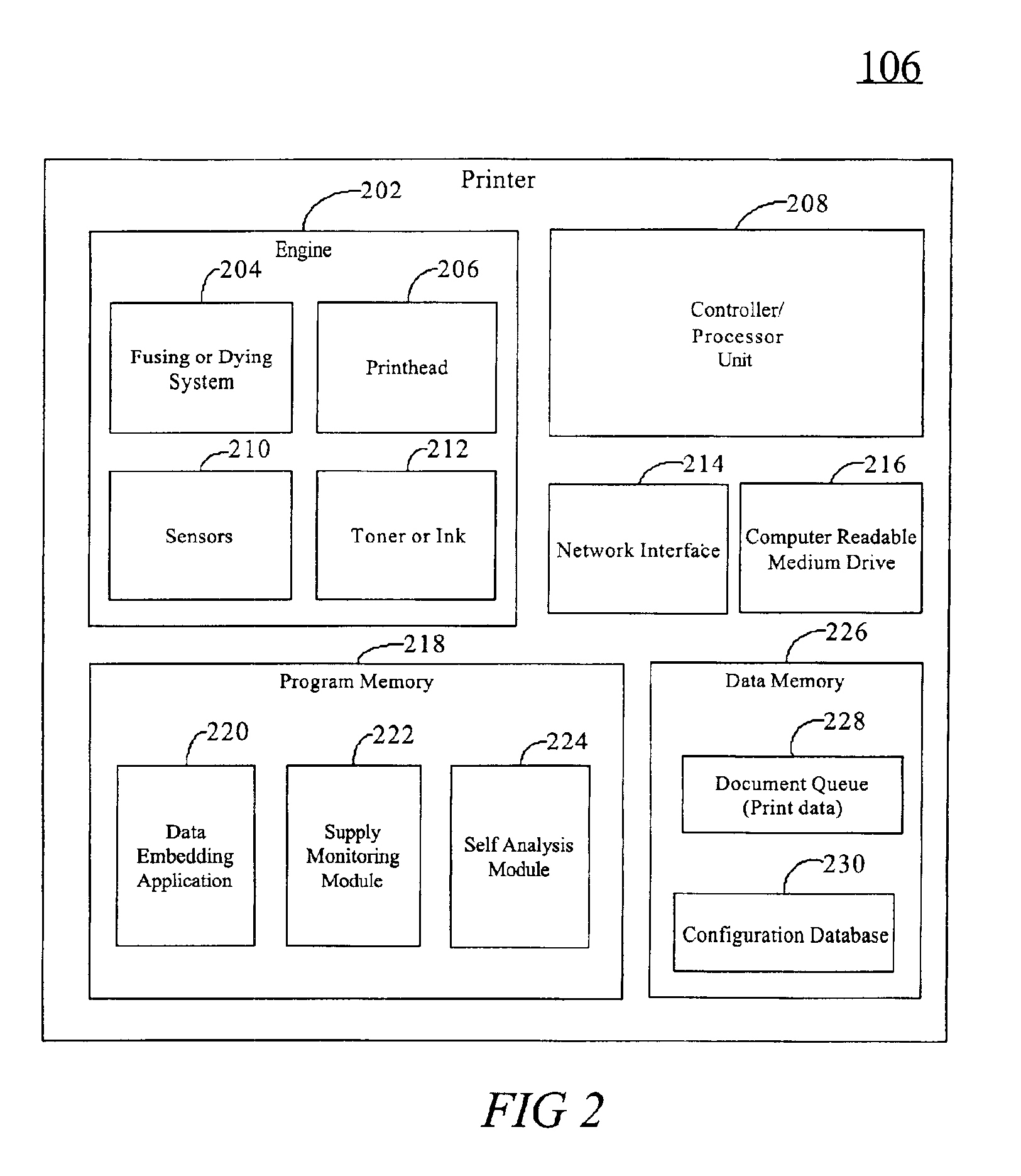 System and method for diagnosing printer problems and notarizing prints by evaluating embedded data