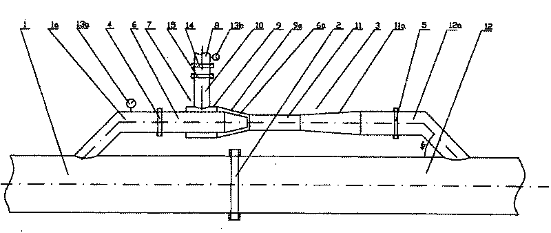 High coke oven gas mixing air supply device of blast furnace hot blast system