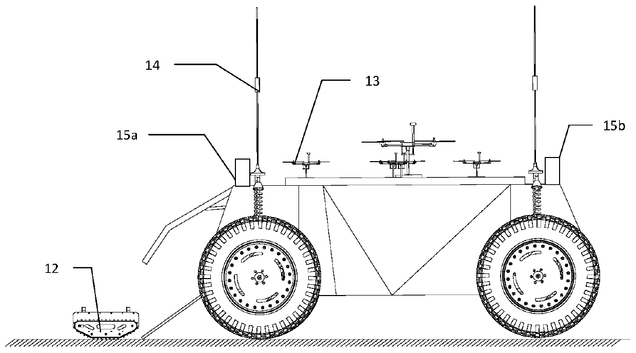 An all-wheel steering unmanned platform driven by hub motors