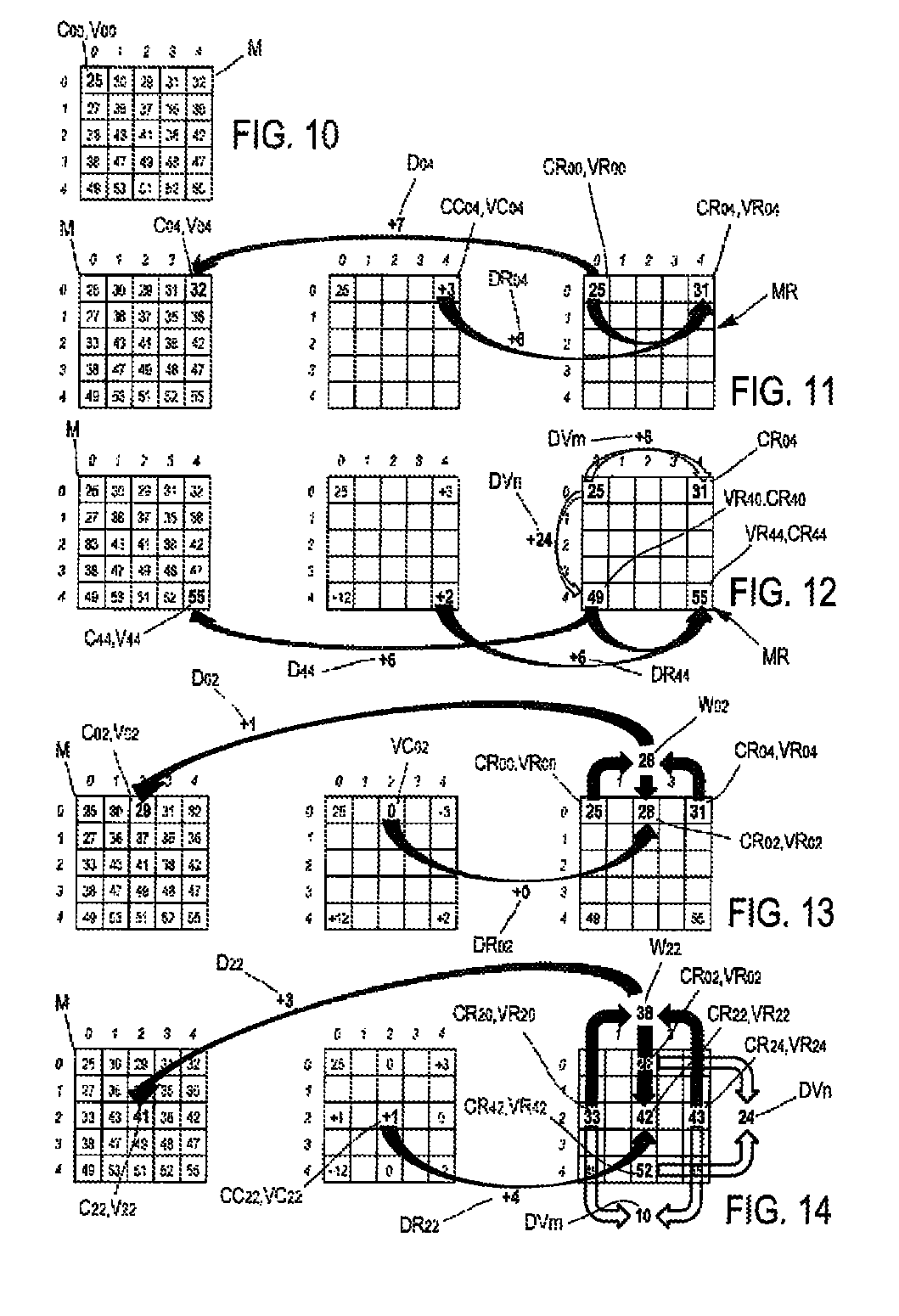 Method of coding a matrix, in particular a matrix representative of a fixed or video image