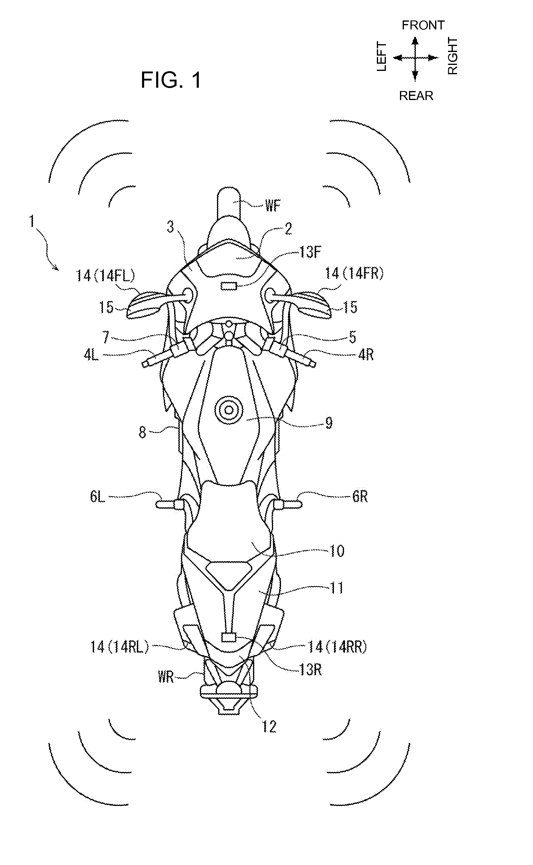 Approach notification device of straddle type vehicle