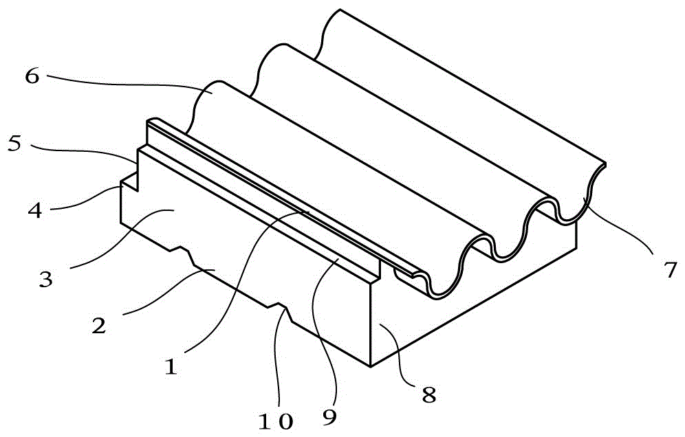 Thermal-insulation and water-proof tile slab, thermal-insulation and water-proof tile slab composite structure and construction method of thermal-insulation and water-proof tile slab composite structure