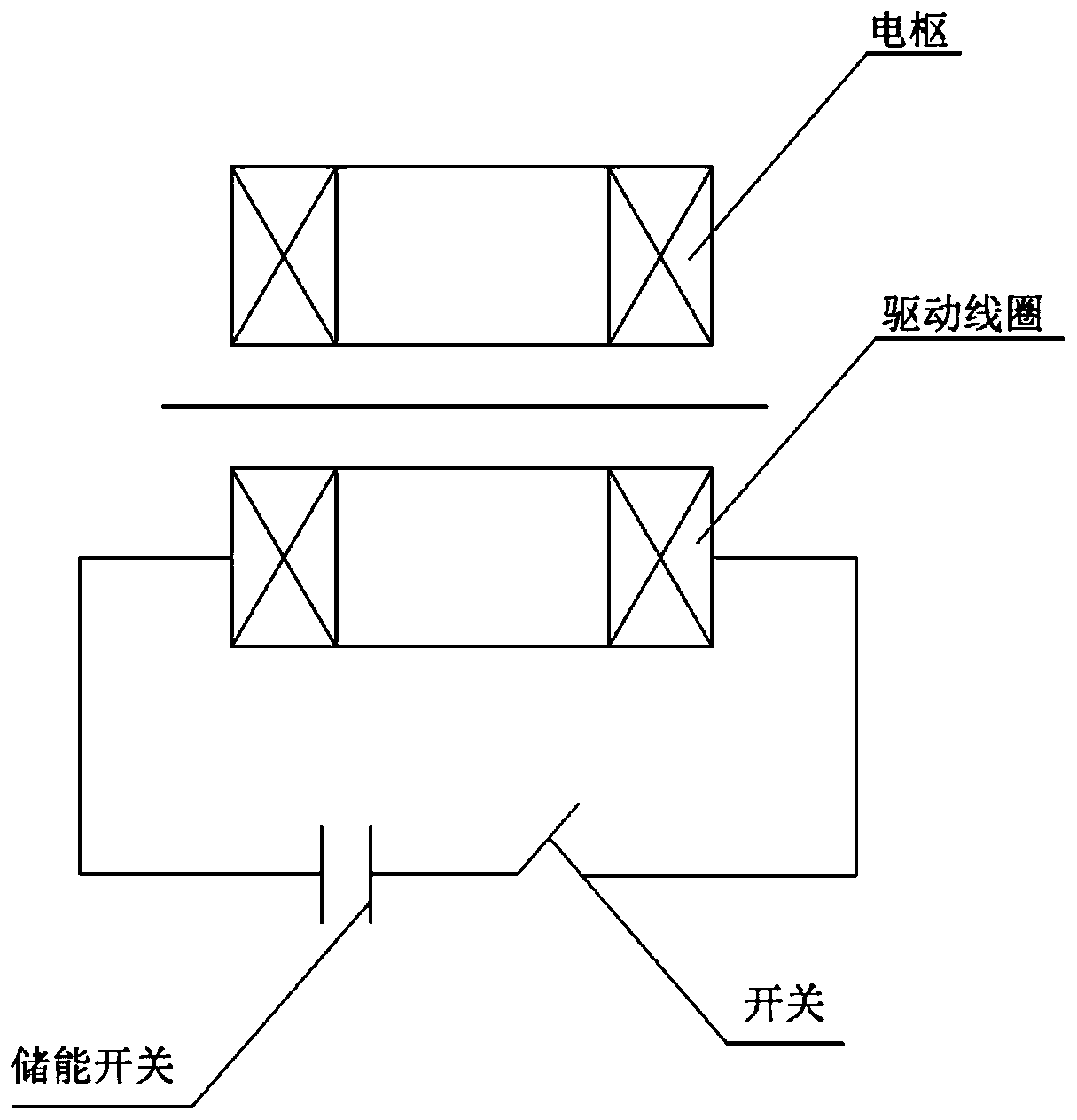 Electromagnetic launch type fire-extinguishing bomb