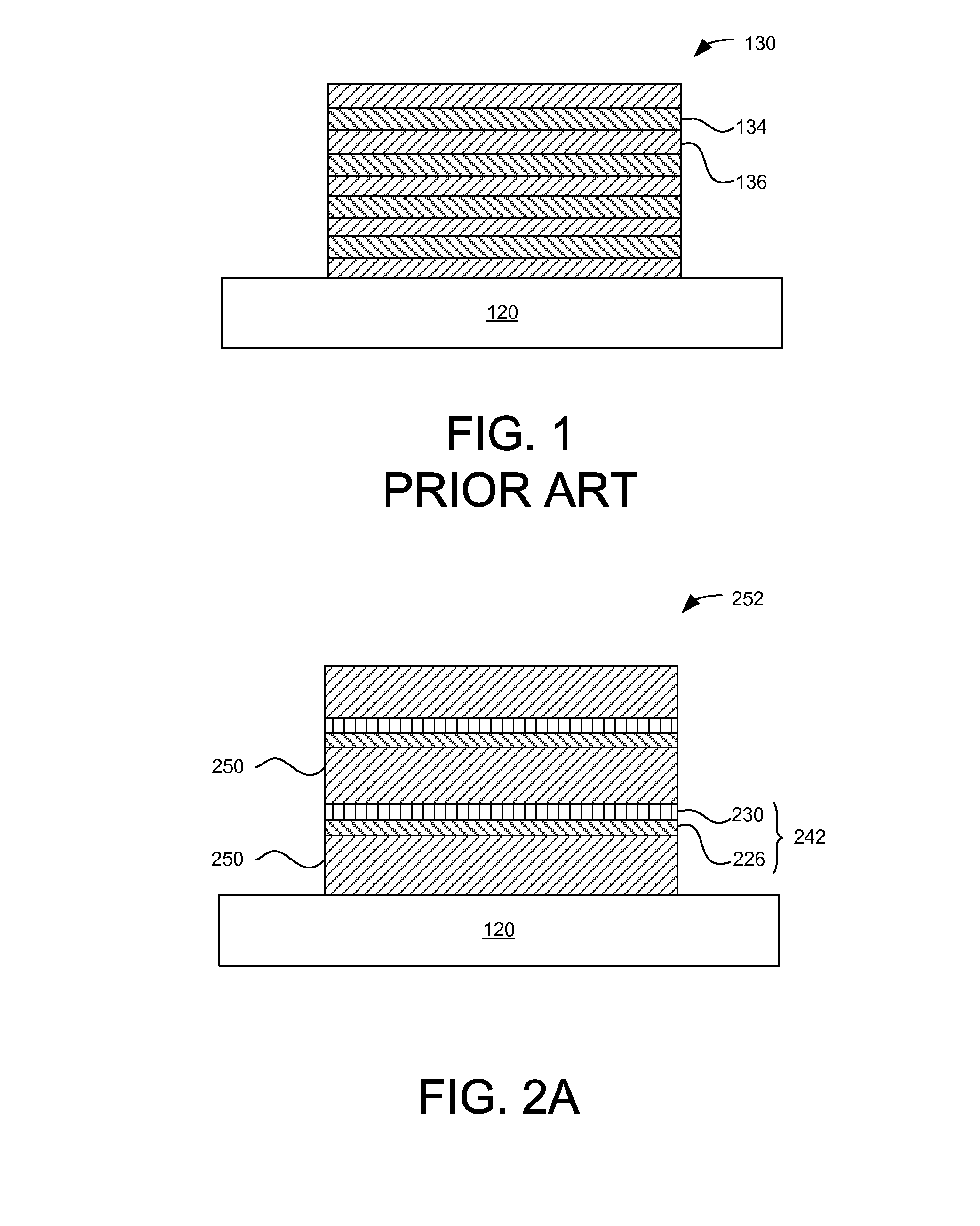 Deposition of non-isostructural layers for flexible substrate