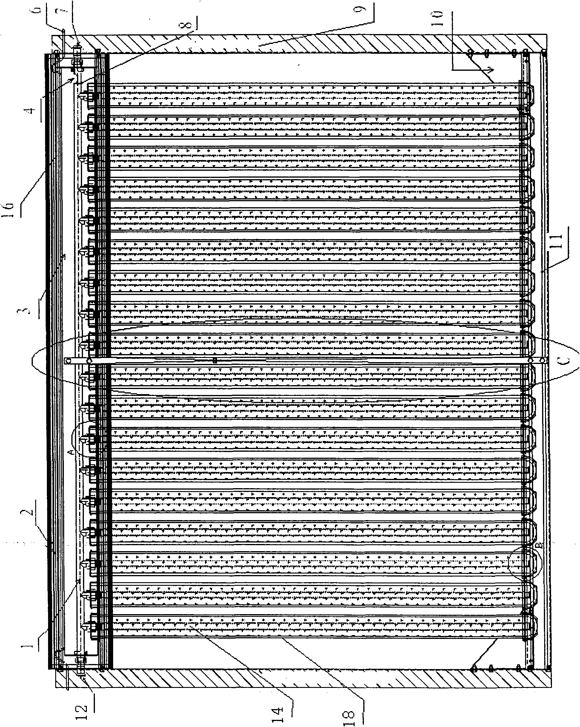 Single-working medium pressure-bearing circulated layered heat-storage split solar water heater with glass heat collecting pipes