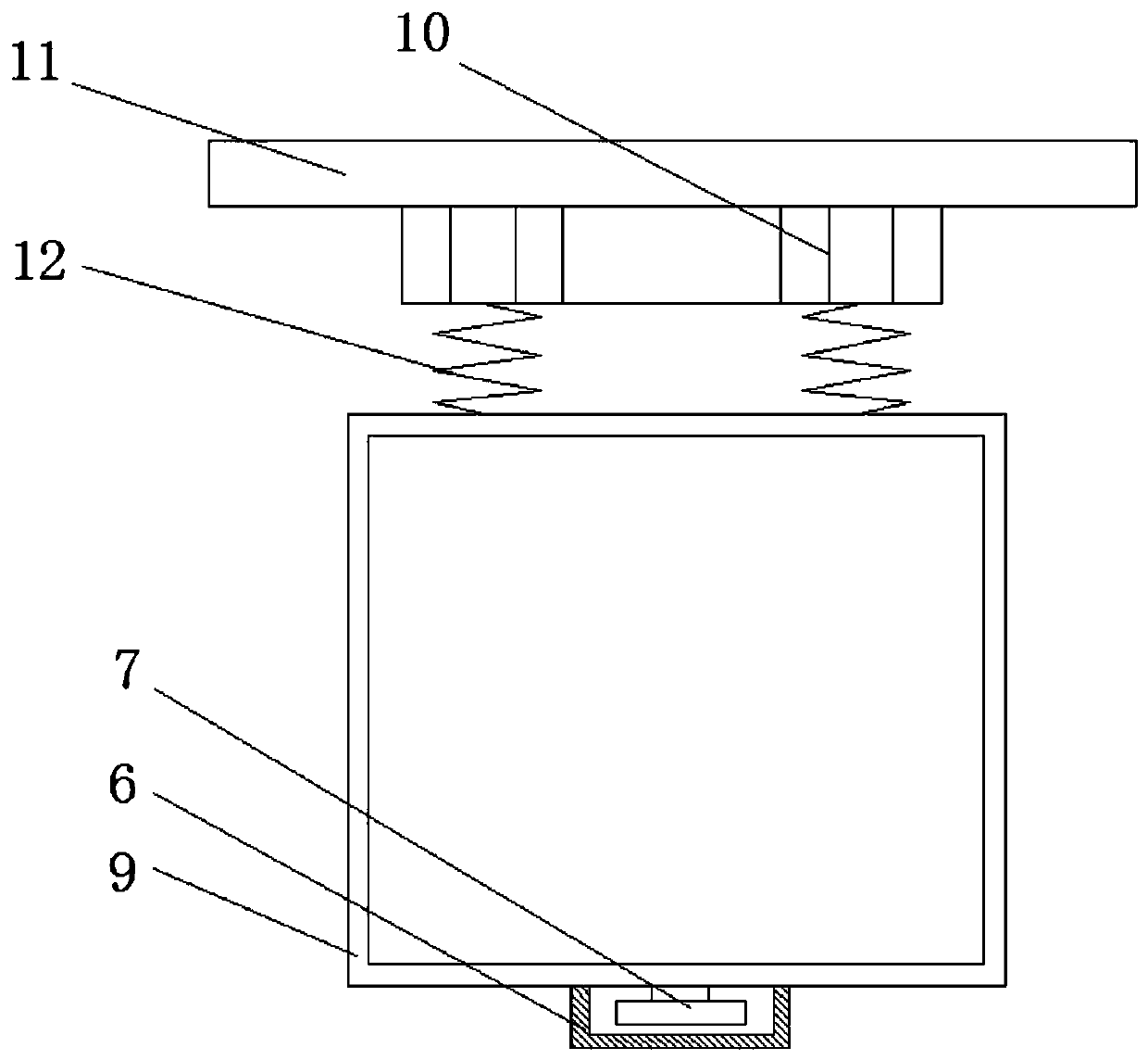 A liftable etching device based on LED light board