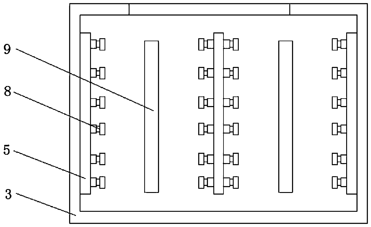 A liftable etching device based on LED light board