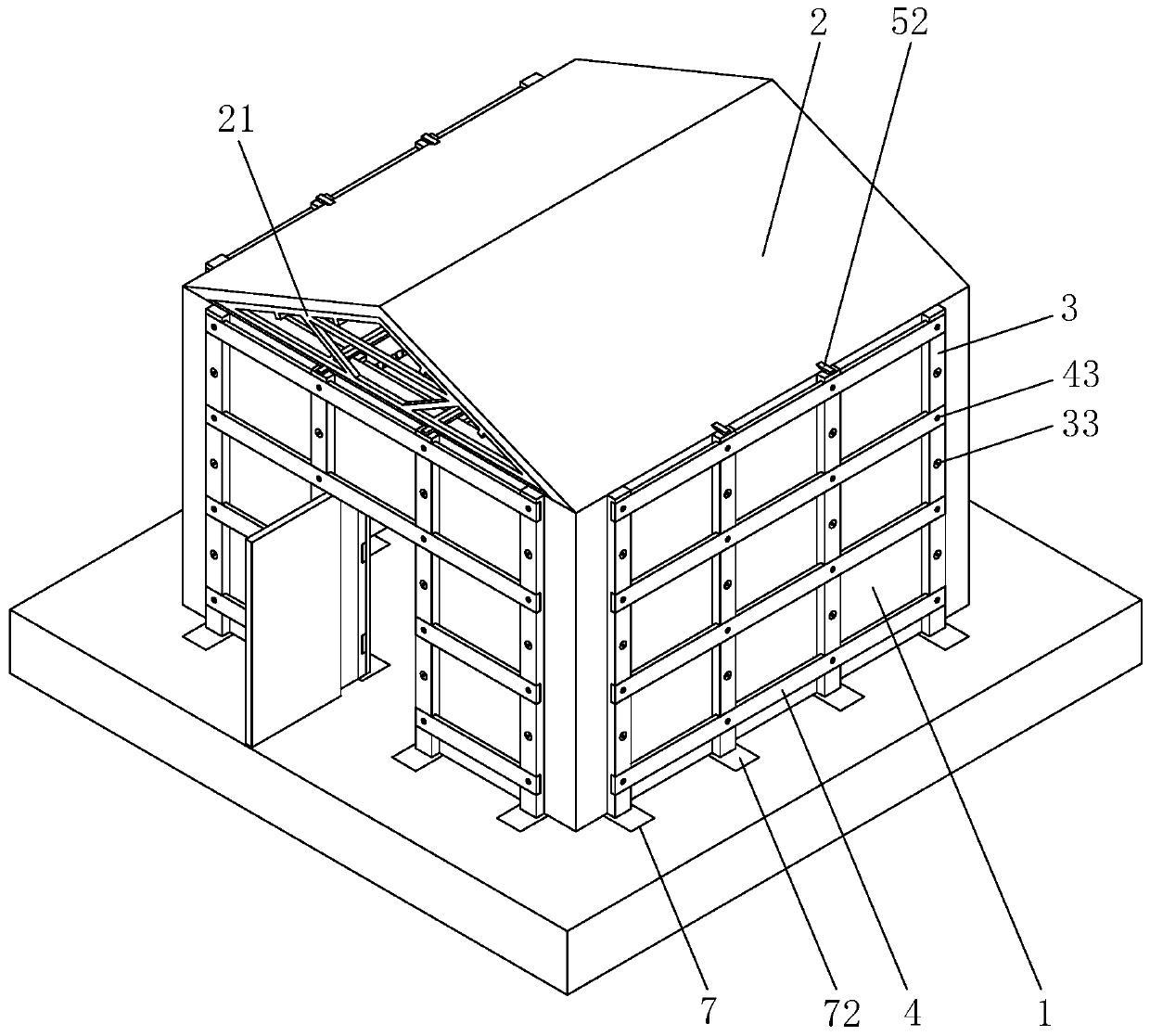 Reinforcing structure and reinforcing method of old house