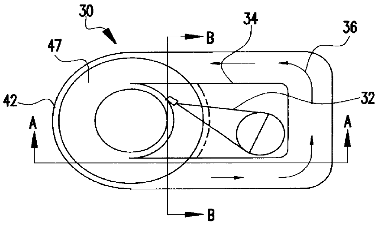 Architecture for guiding the air flow in a disk storage device