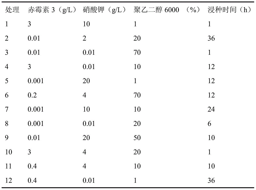 A kind of soaking solution for improving the germination of yellow lantern capsicum seeds and its application method