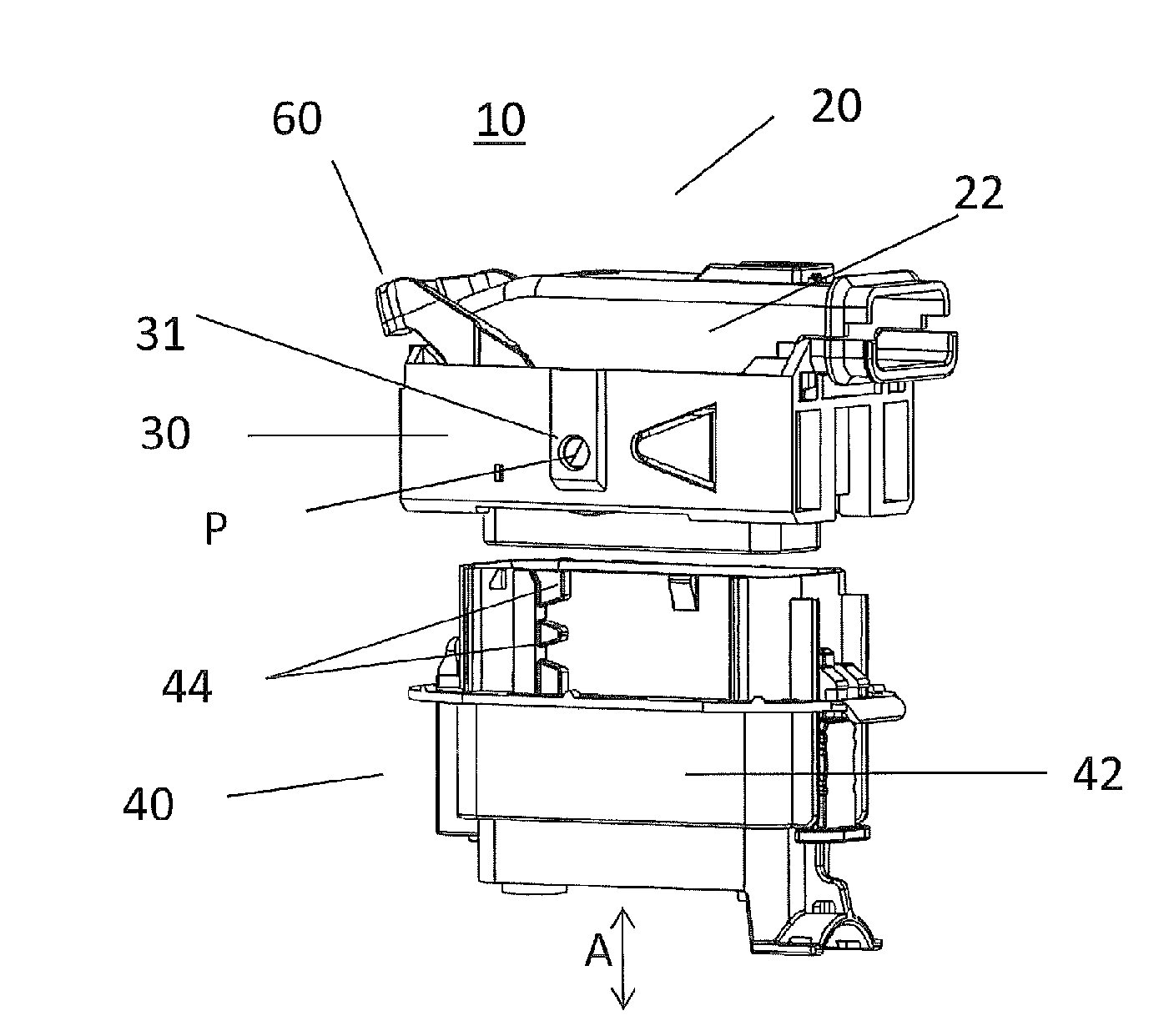 Two-part electrical plug connector