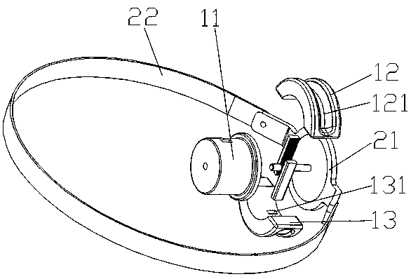 Mouth opening training device for nasopharyngeal carcinoma